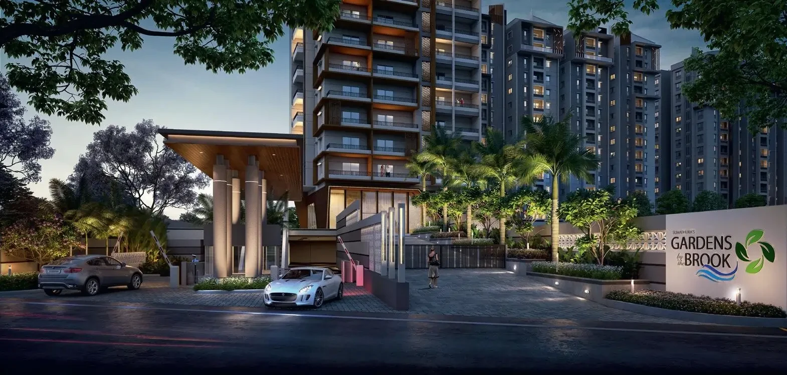 Sumadhura Gardens by the brook